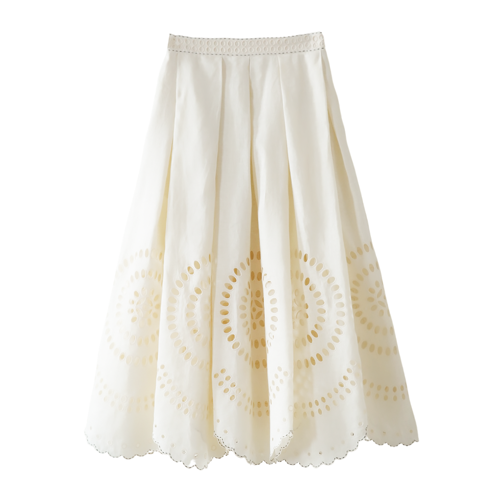 Marika Cut-Embroidered Skirt