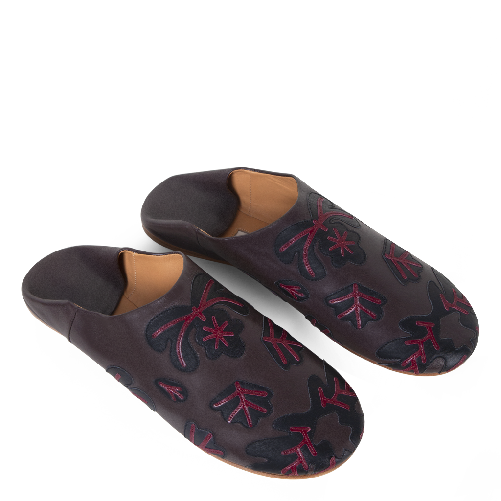 Babouche Slippers with Appliqu