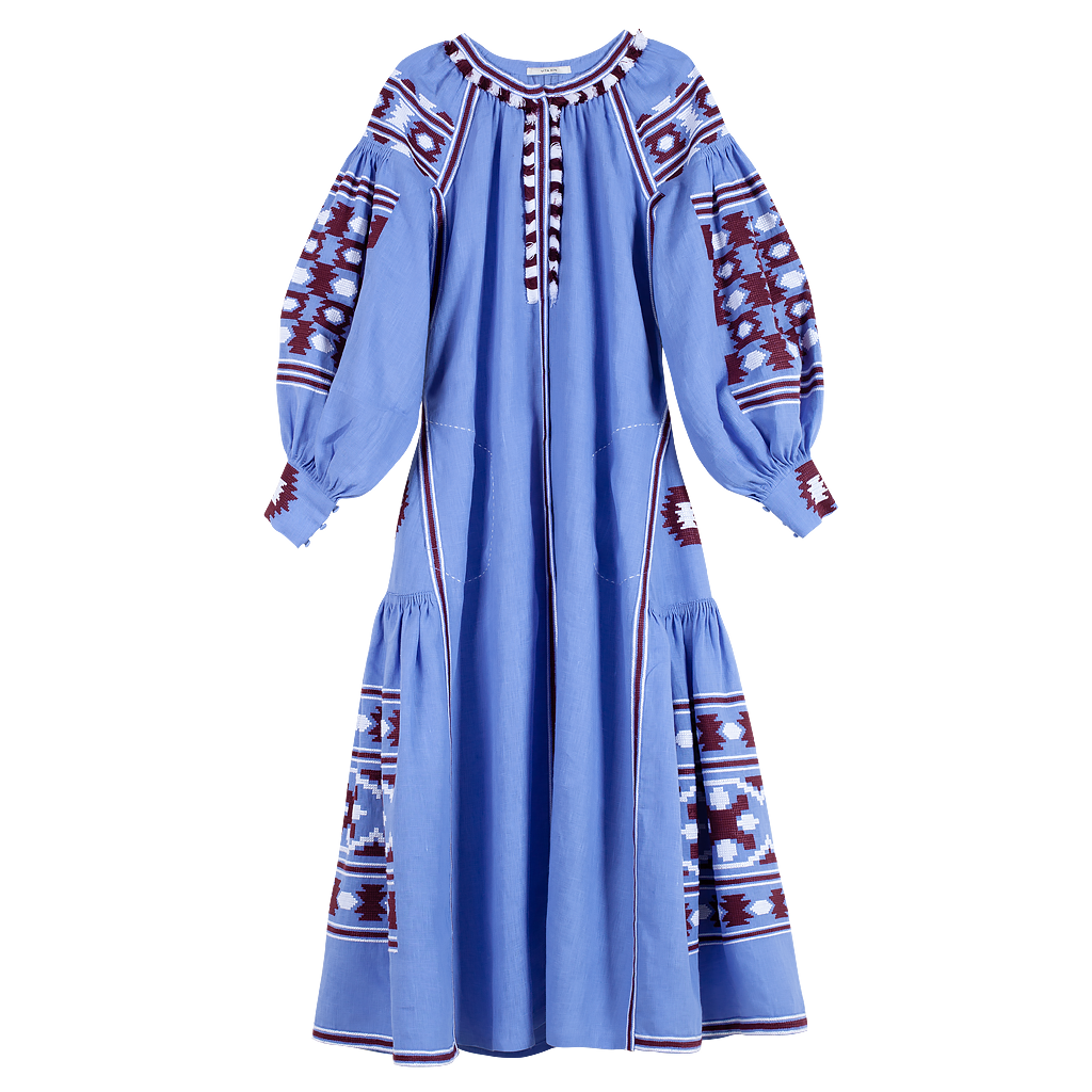 Mexico Dress with Pleated Skirt