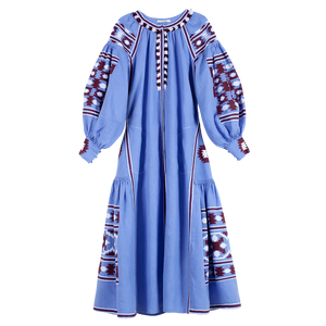 Mexico Dress with Pleated Skirt