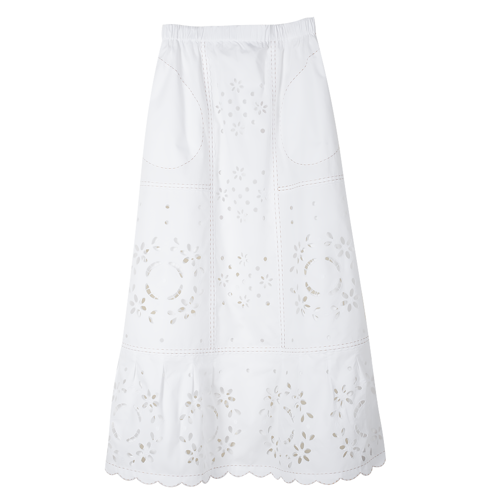 Olympia Cut-Embroidered Skirt