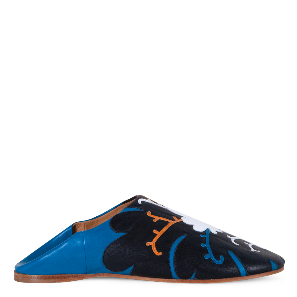 Babouche Slippers with Appliqué