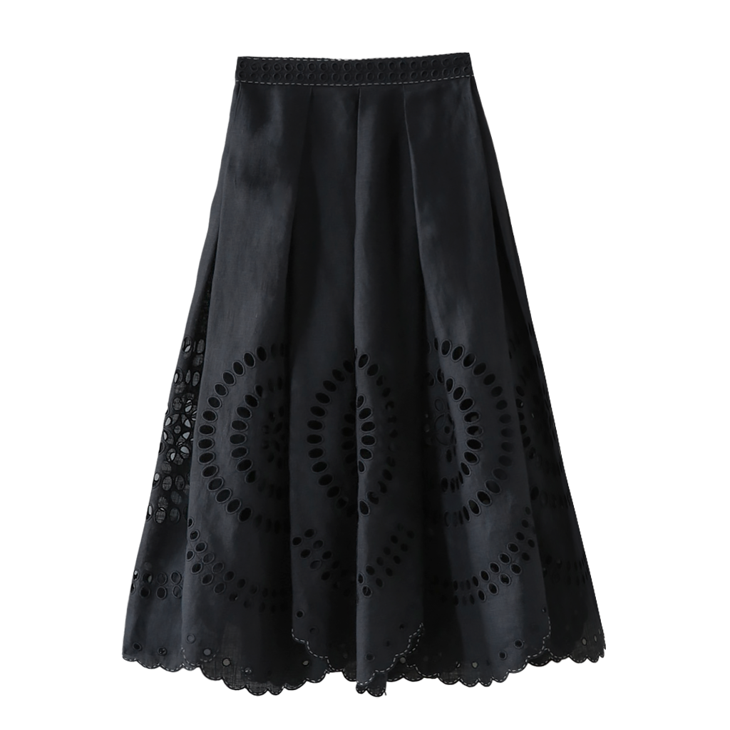 Marika Cut-Embroidered Skirt