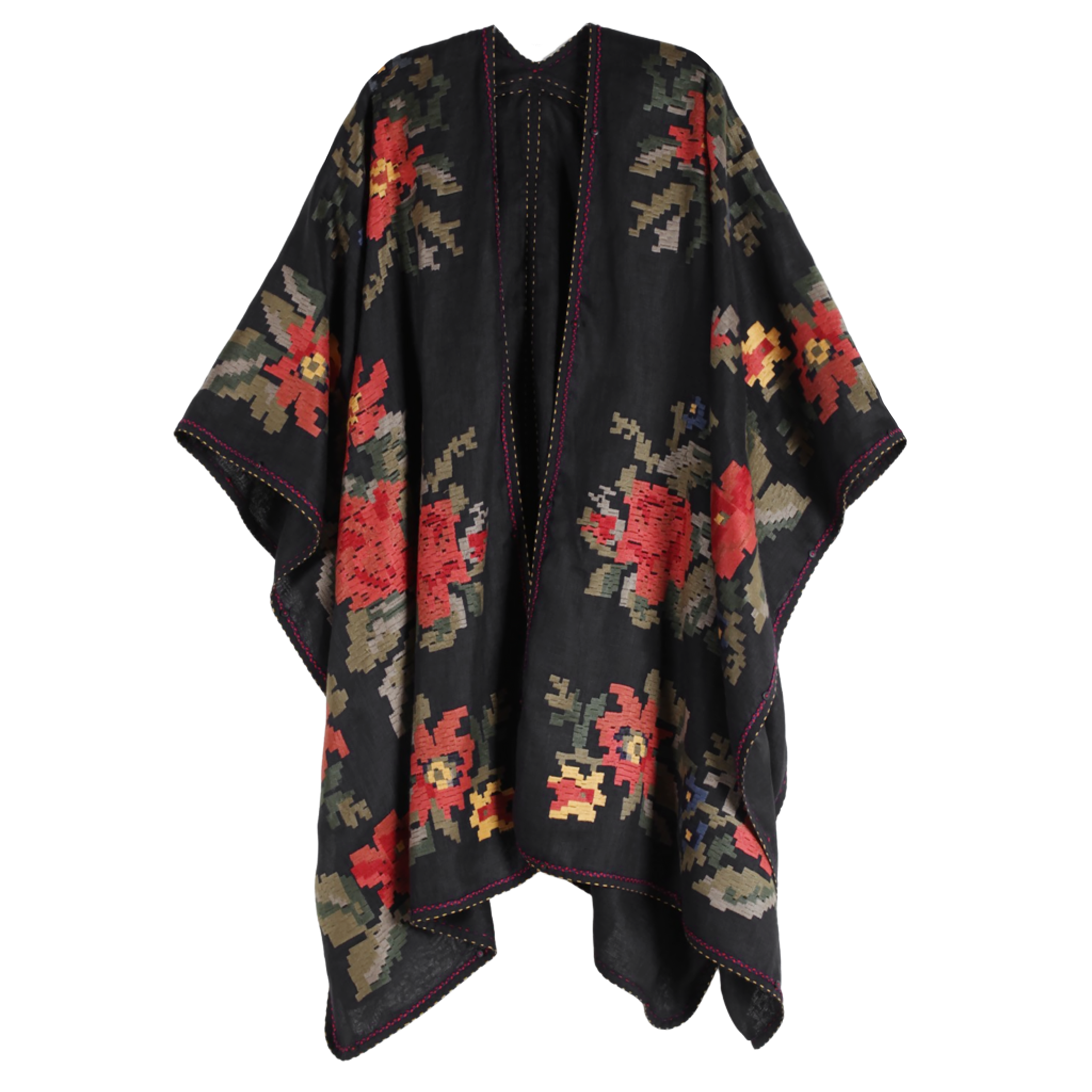 Puglia Embroidered Cape