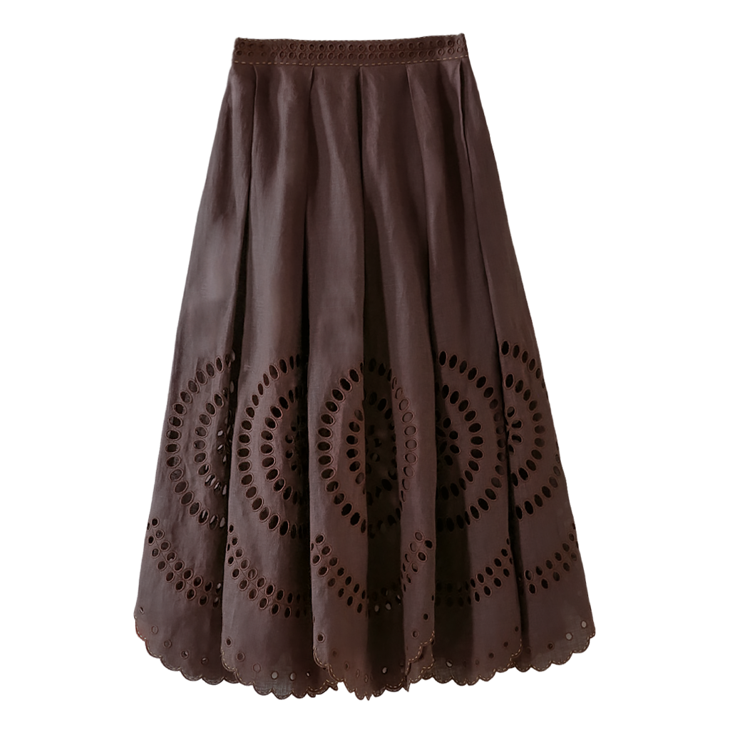 Marika Cut-Embroidered Skirt