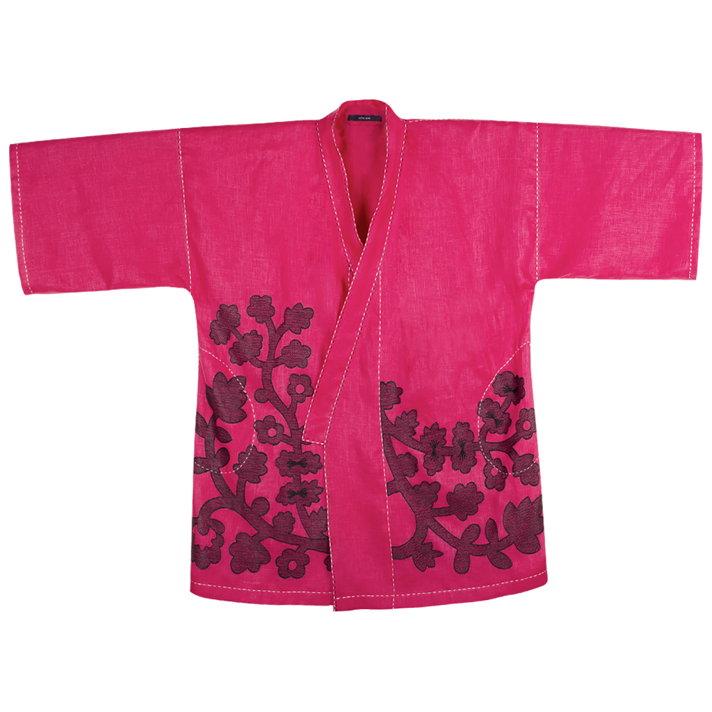 Mitsuko Short Collared Kimono