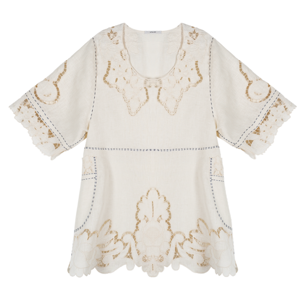Rosemary Cut-Embroidered Blouse