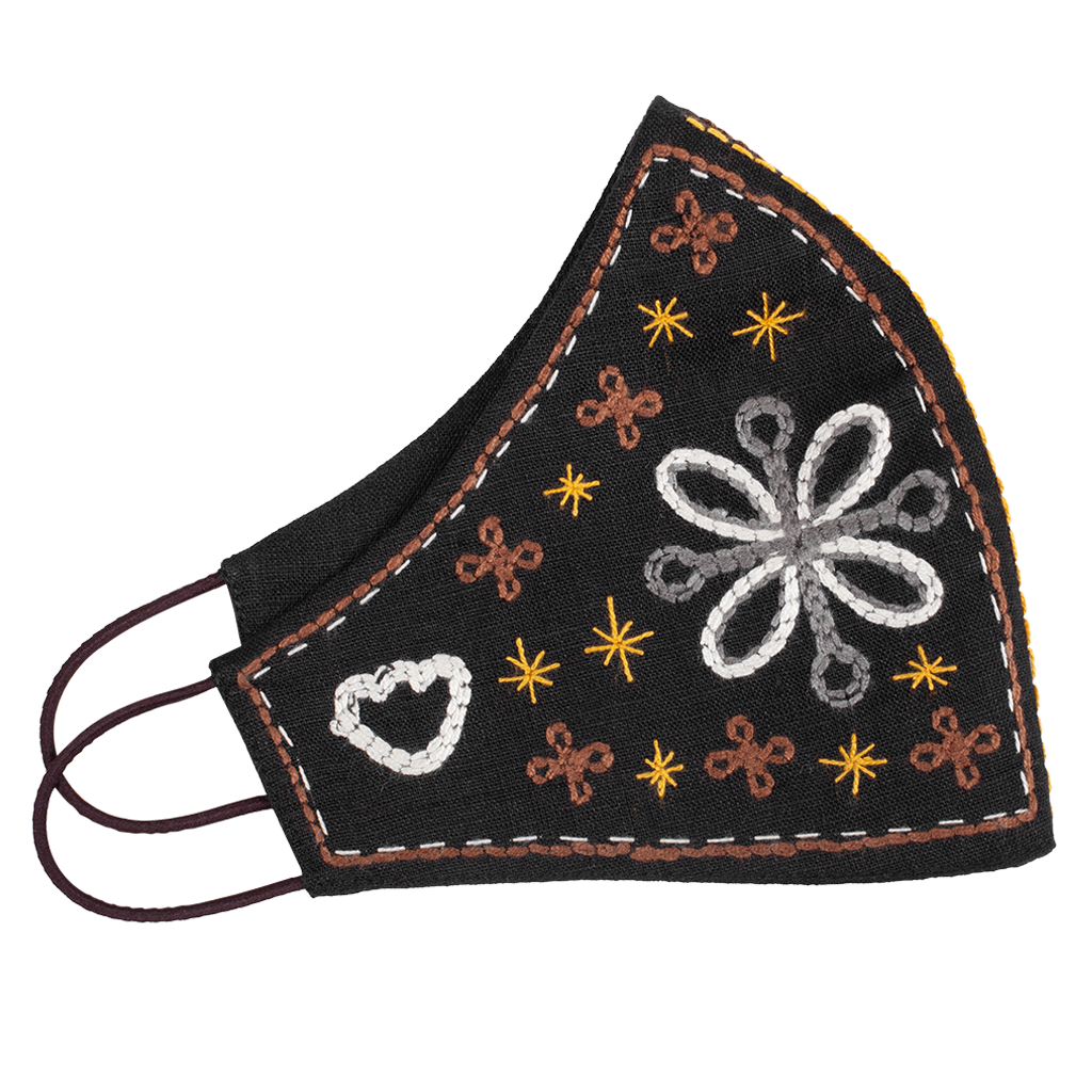 Camomiles Embroidered Face Mask
