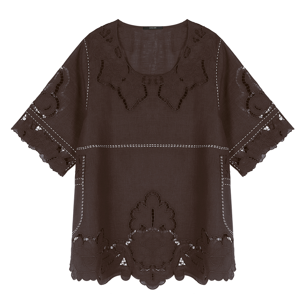 Rosemary Cut-Embroidered Blouse
