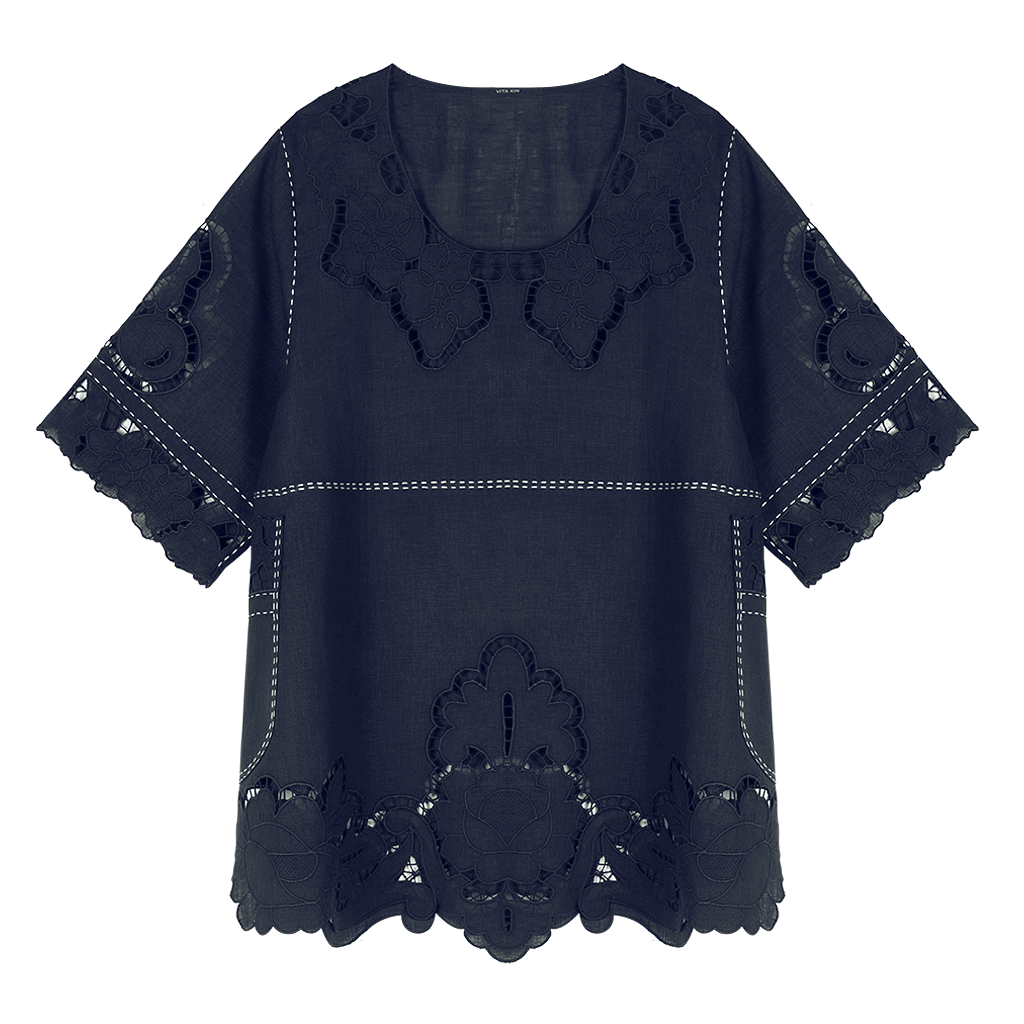 Rosemary Cut-Embroidered Blouse