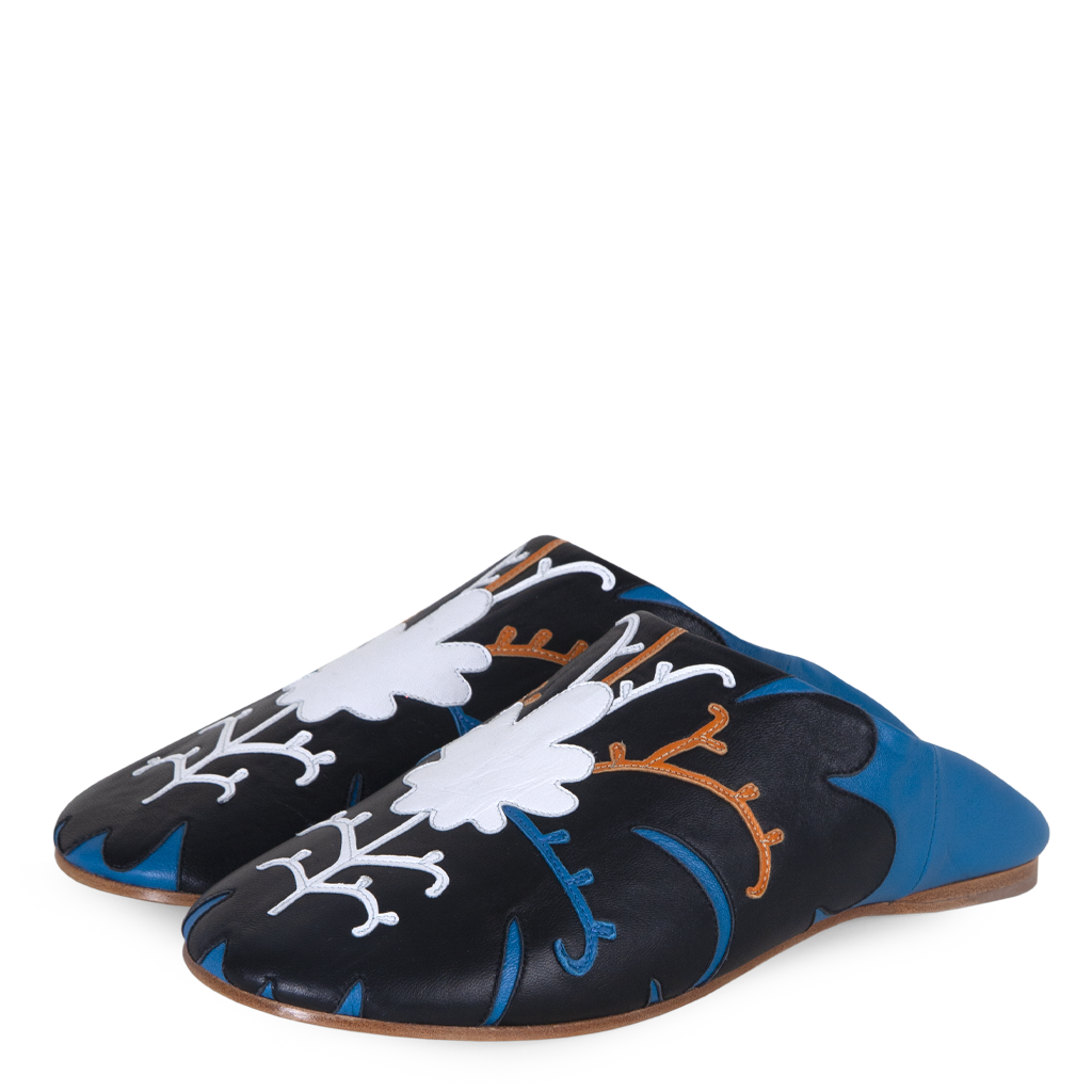 Babouche Slippers with Appliqué