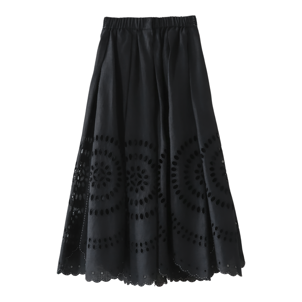 Marika Cut-Embroidered Skirt