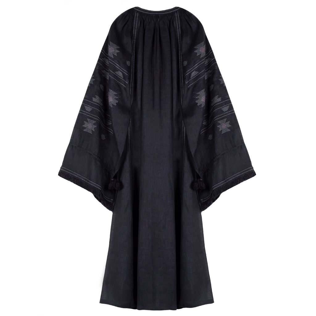 Kilim Dress with Gypsy Sleeves