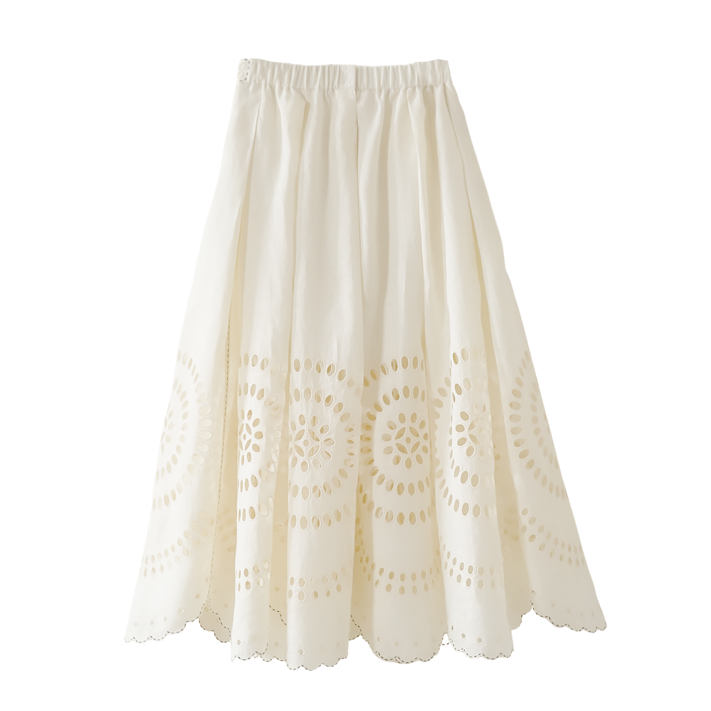 Marika Cut-Embroidered Skirt