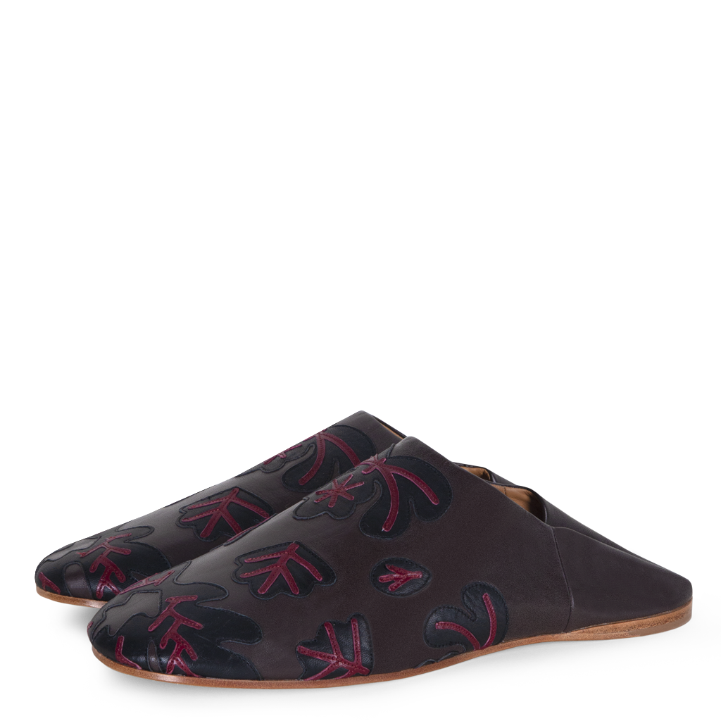 Babouche Slippers with Appliqué