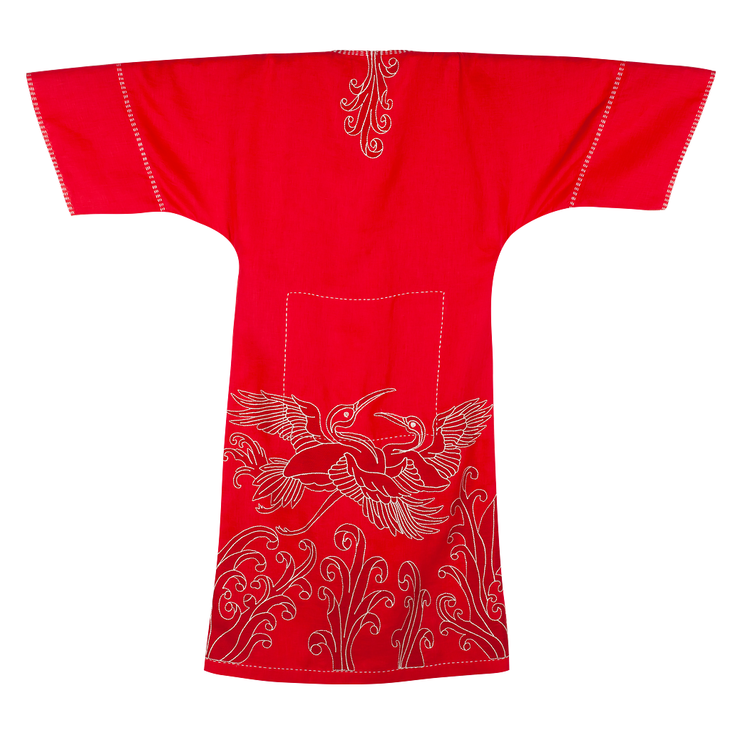 Dancing Heron Kimono Midi Dress