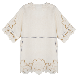 Rosemary Cut-Embroidered Blouse