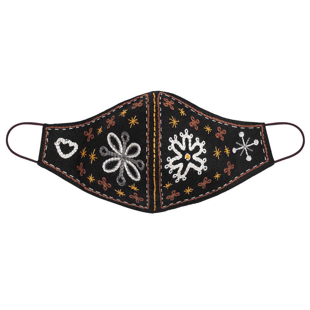 Camomiles Embroidered Face Mask