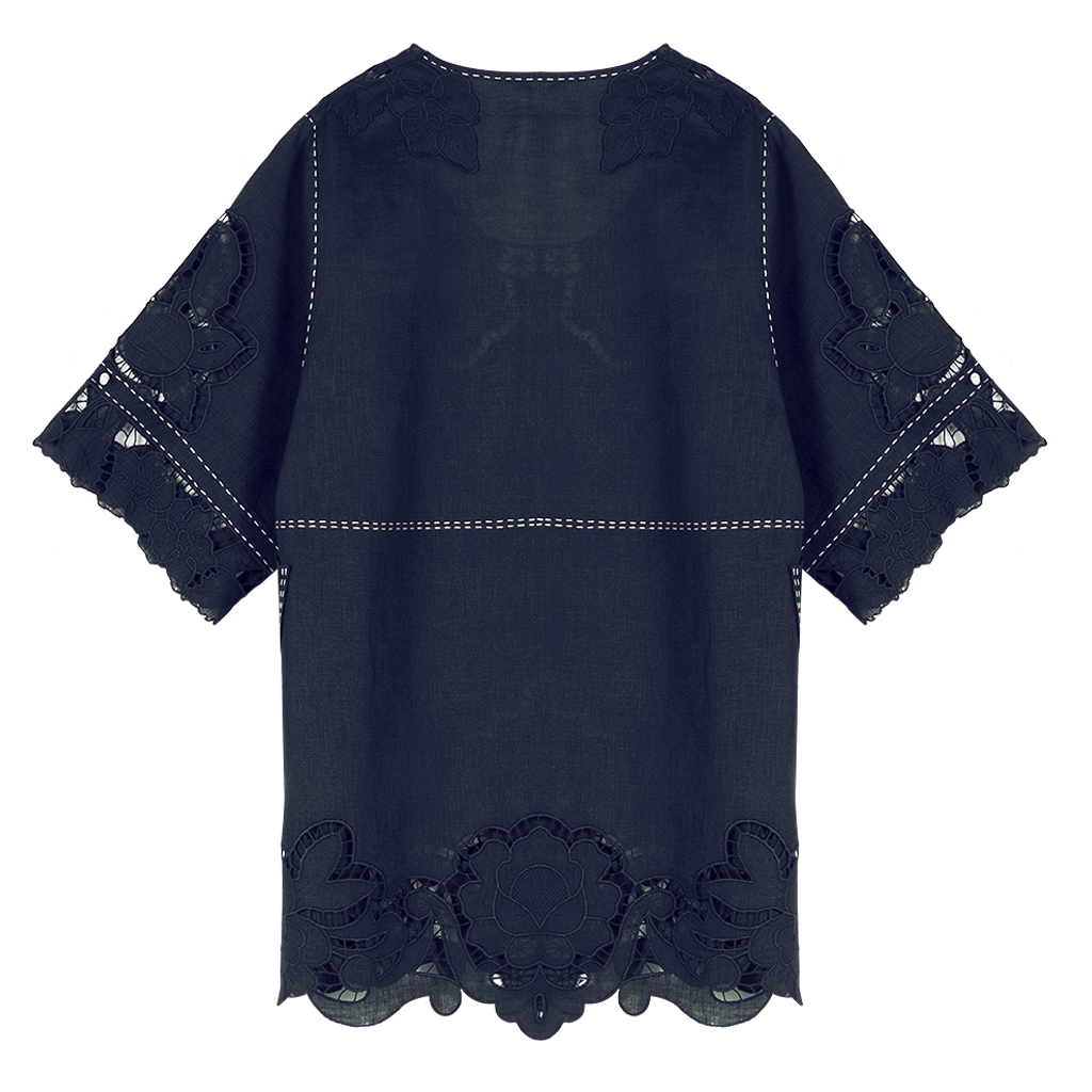 Rosemary Cut-Embroidered Blouse