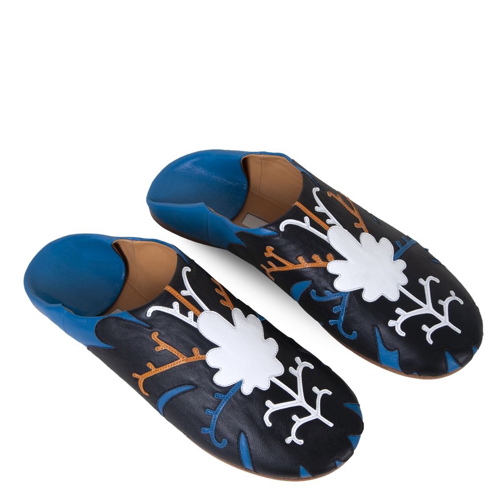 Babouche Slippers with Appliqué