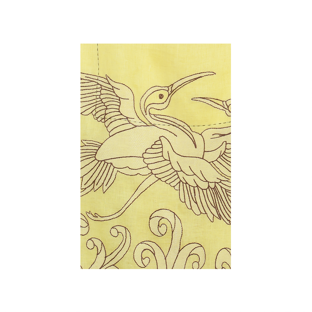 Dancing Heron Kimono Midi Dress