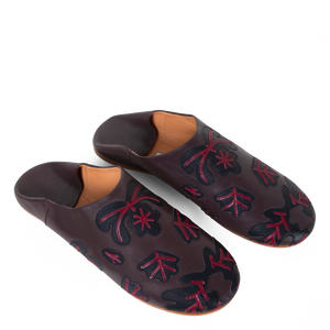 Babouche Slippers with Appliqué