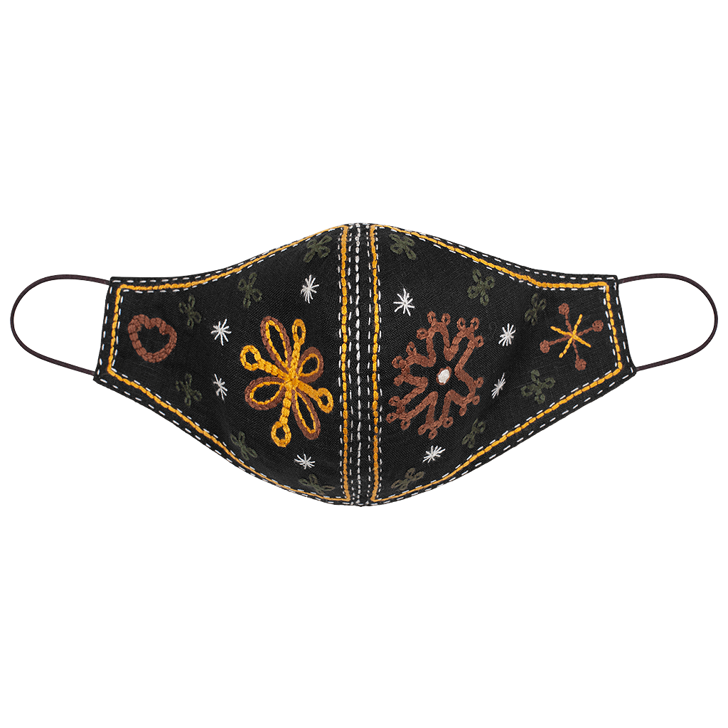 Camomiles  Embroidered Face Mask