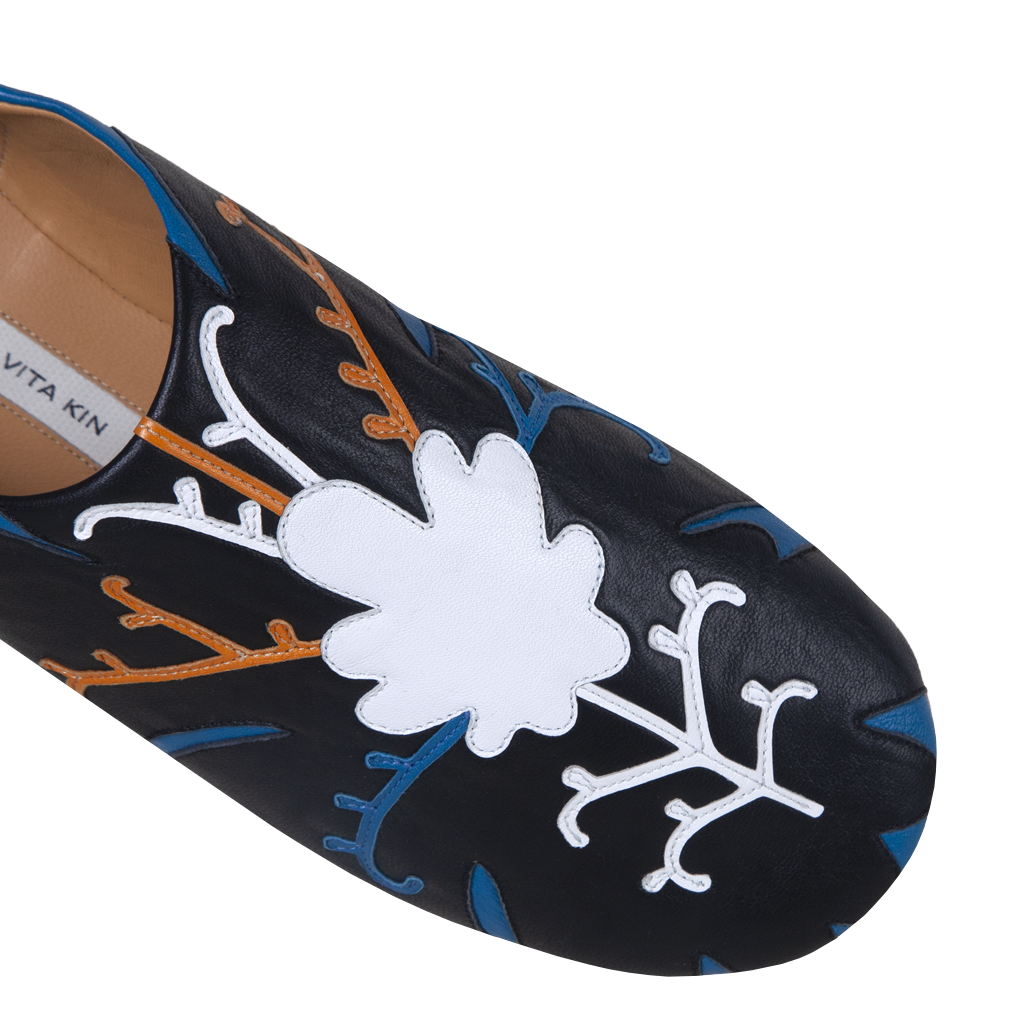 Babouche Slippers with Appliqué