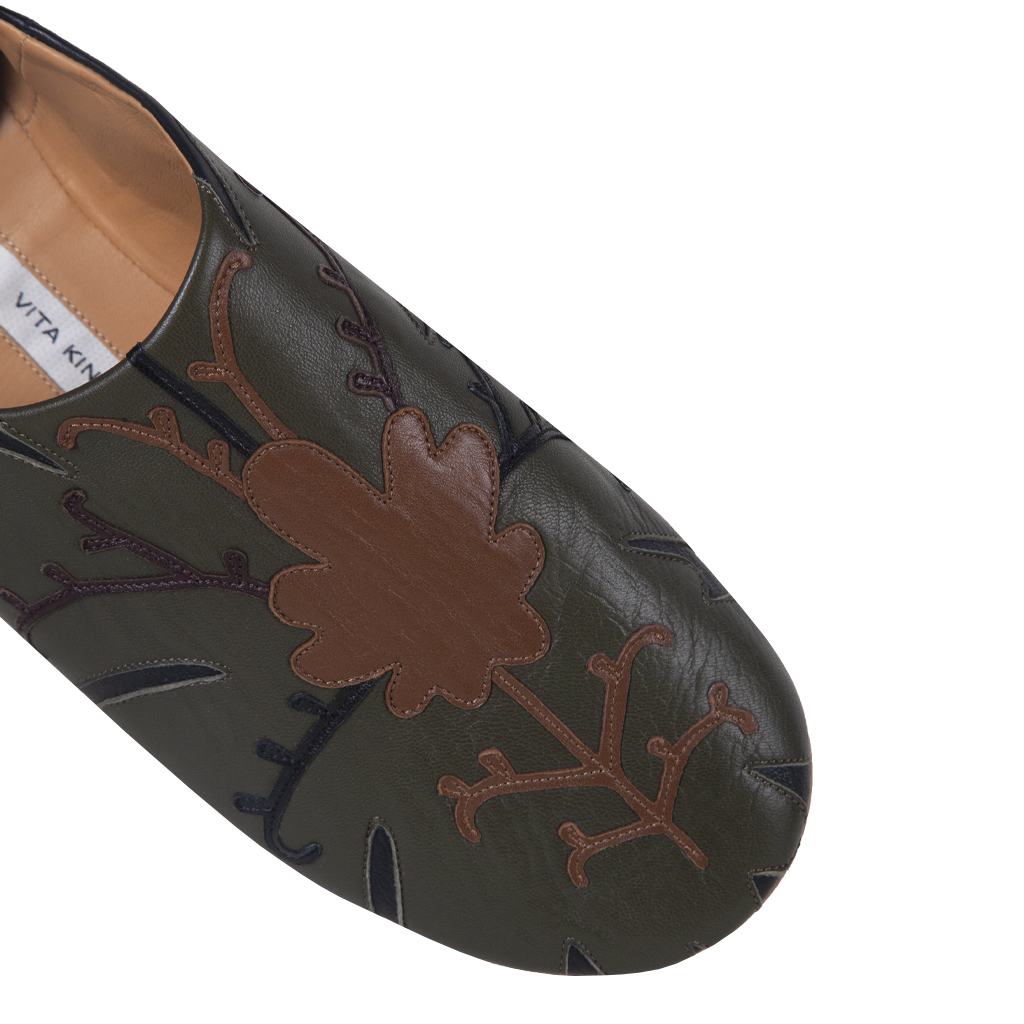 Babouche Slippers with Appliqué