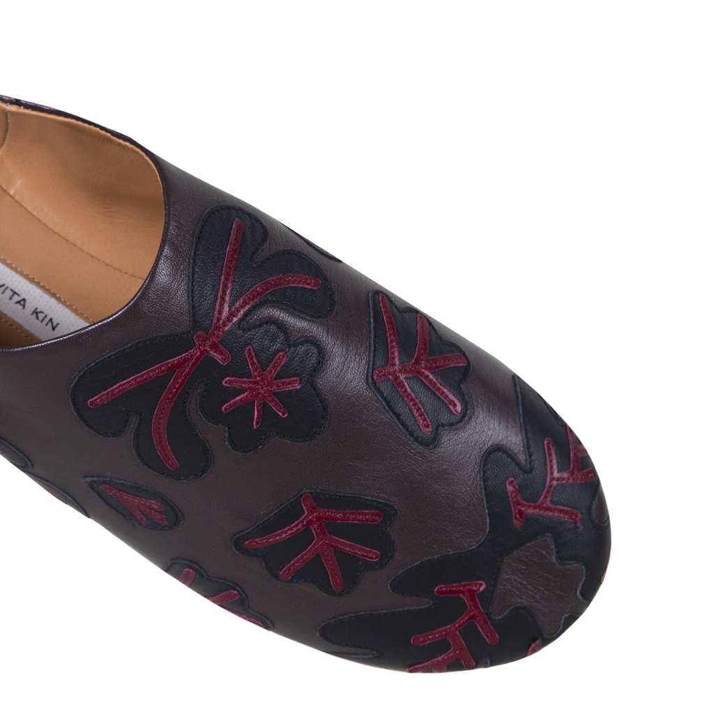 Babouche Slippers with Appliqué