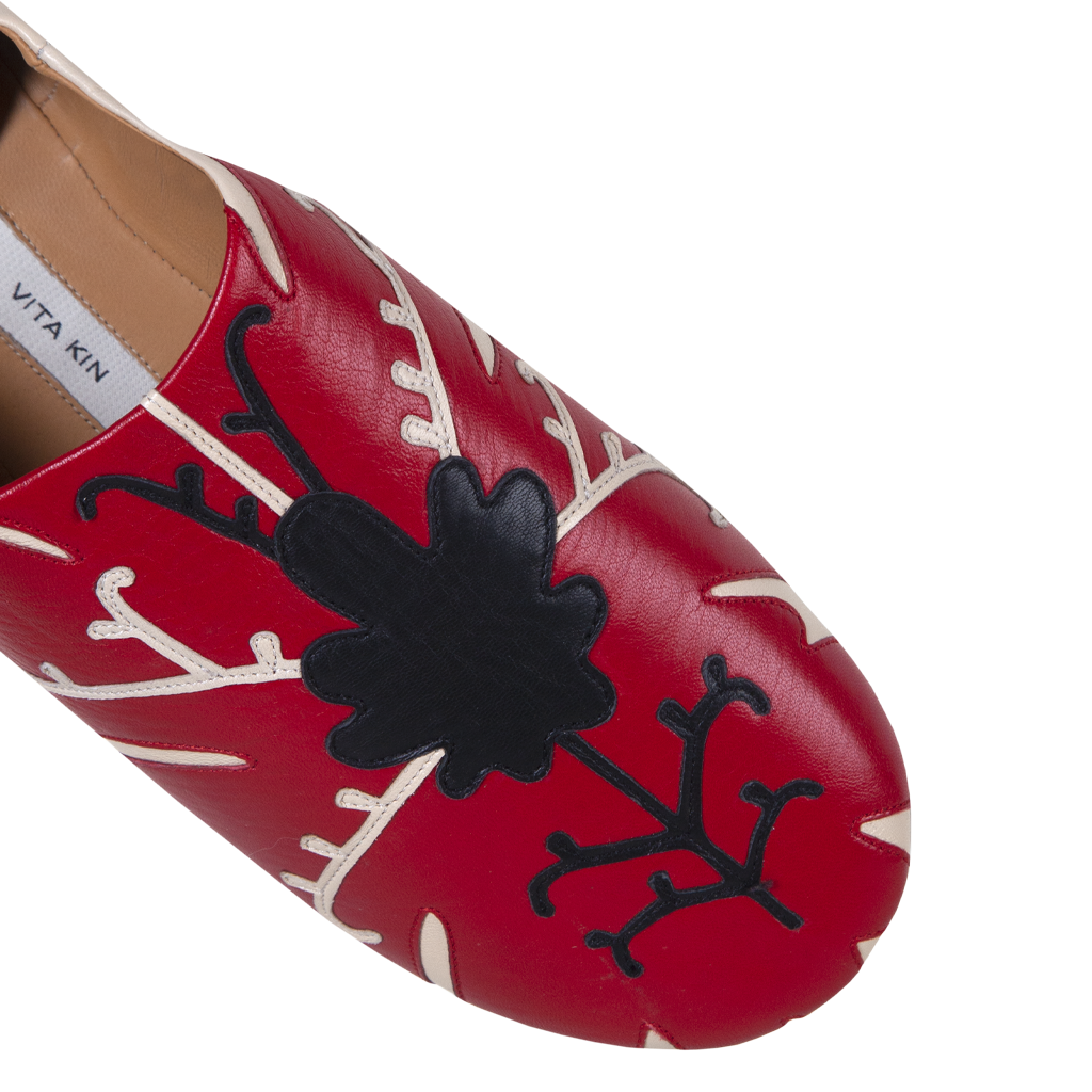 Babouche Slippers with Appliqué