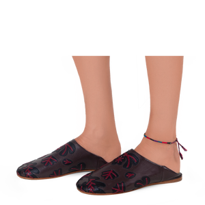 Babouche Slippers with Appliqué